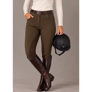 Olive Brown Women's Riding Breeches - Classic Equestrian Trousers
